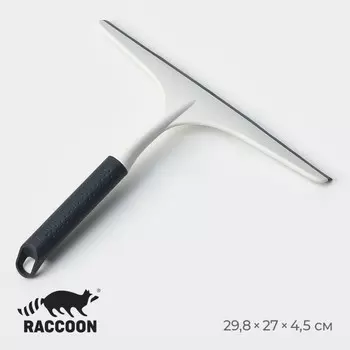 Водосгон для окон и зеркал raccoon breeze, удобная ручка, 29.527 см