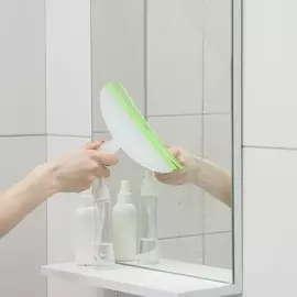 Водосгон доляна, 24,516,5 см, пластиковая ручка, силиконовый сгон