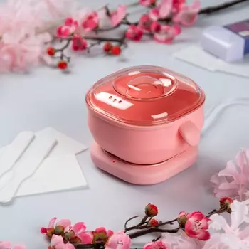 Воскоплав luazon lvpl-06, баночный, силиконовый, 100 вт, 400 г, розовый