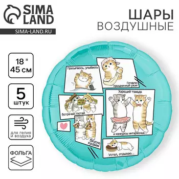 Воздушный шар фольгированный 18