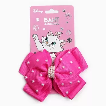 Выпускной. бант для волос на заколке, 11 см, кошечка мари
