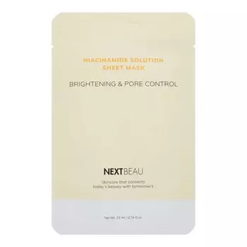 Выравнивающая тканевая маска с ниацинамидом 22мл