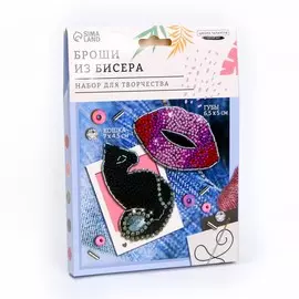 Вышивка бисером, брошь