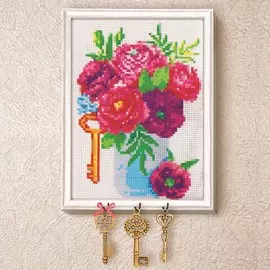 Вышивка крестиком на ключнице