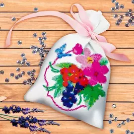 Вышивка крестиком на мешочке