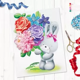 Вышивка объёмная бисером и лентами