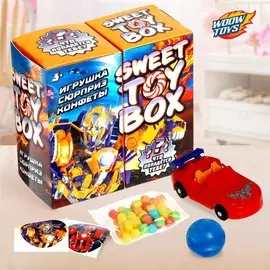 Игрушка сюрприз sweet toy box, конфеты, трансформер