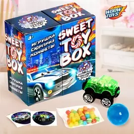 Игрушка сюрприз sweet toy box, конфеты, тачки