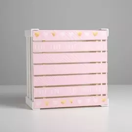 Ящик деревянный подарочный