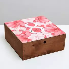 Ящик деревянный подарочный