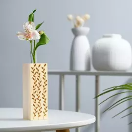 Ящик деревянный с колбой, с гравировкой