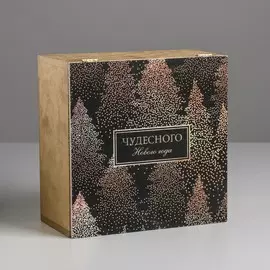 Ящик деревянный с магнитом