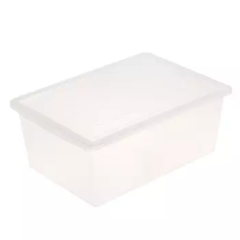 Контейнер универсальный для хранения с крышкой, объем 30л, цвет прозрачно-матовый