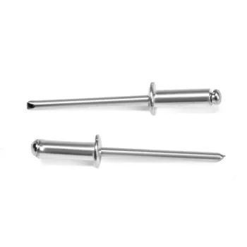 Заклепки тундра krep, вытяжные, алюминий-сталь, 412 мм, неокрашенные, 500 шт.