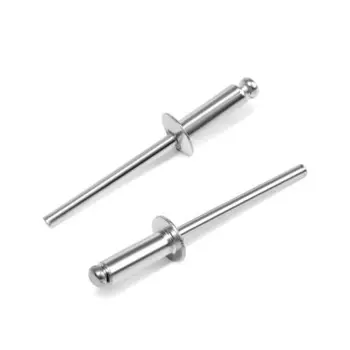 Заклепки тундра krep, вытяжные, алюминий-сталь, 4х12 мм, неокрашенные, 50 шт