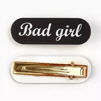 Заколка для волос bad girl, 4.5 х 1.5 см