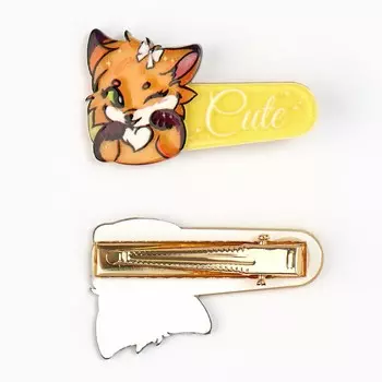 Заколка для волос cute, 4.6 х 2.7 см
