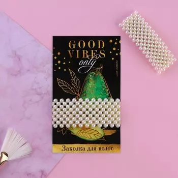 Заколка для волос на подложке