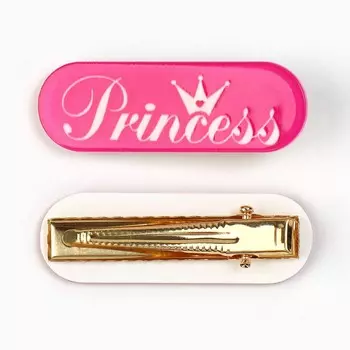 Заколка для волос princess, 4.5 х 1.5 см