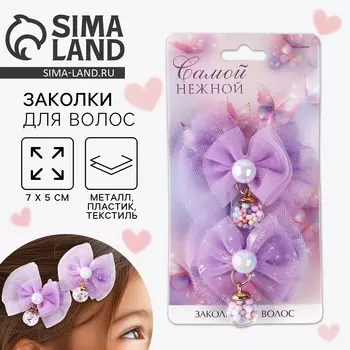 Заколка для волос с бантом