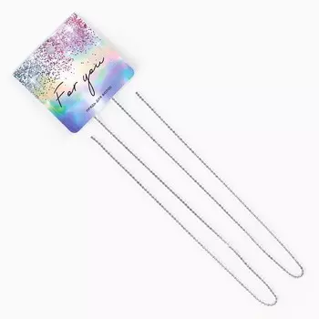 Заколка-прядь со стразами for you, дл. 45 см