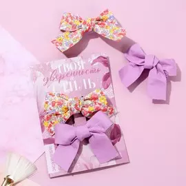 Заколки бантики для волос