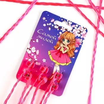 Заколки , цветные пряди для волос на крабике