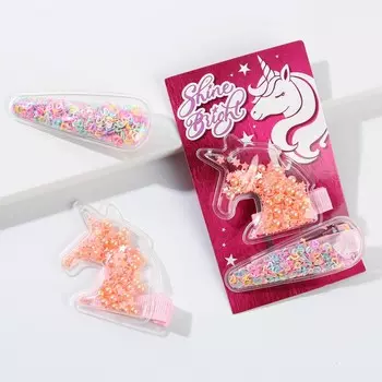 Заколки для волос shine bright, 2 шт. (шейкер)