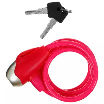 Велосипедный замок dream bike, детский, 81000 мм, розовый