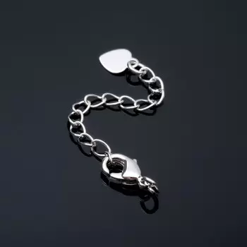 Замок карабин родированный 10 мм,