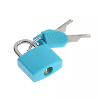 Замок навесной для чемодана, 2035 мм, бирюзовый