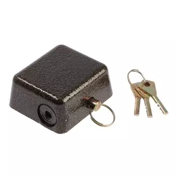 Замок навесной гаражный тундра, 80 мм, 3 ключа.