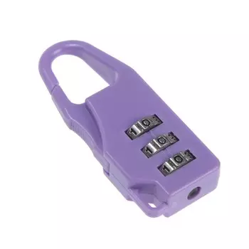 Замок навесной кодовый тундра, цвет фиолетовый