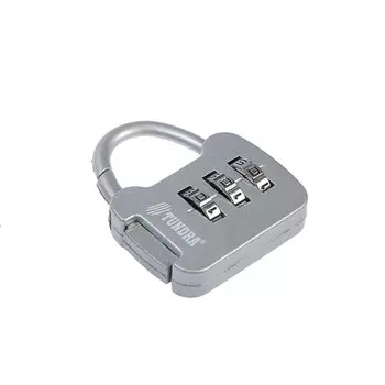 Замок навесной кодовый тундра zk001, серый