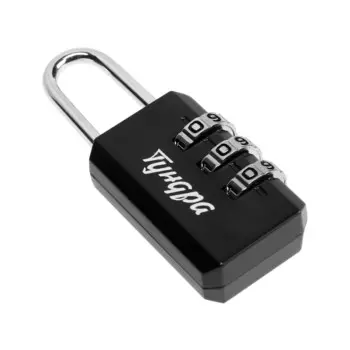 Замок навесной кодовый тундра zk003, черный