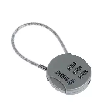 Замок навесной кодовый тундра zk005, серебряный