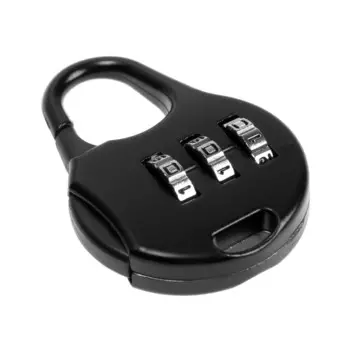 Замок навесной кодовый тундра zk006, черный