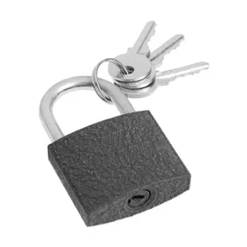 Замок навесной тундра 38 мм, 3 ключа, подвес