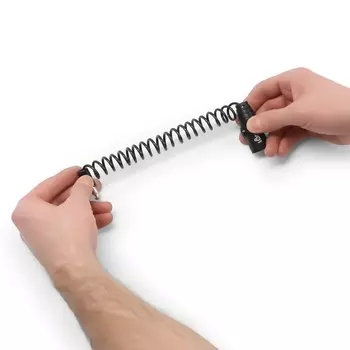 Замок навесной велосипедный lockland, пружинный, 3х1200 мм, английский ключ