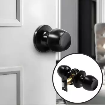 Защелка 1101, пустая, матовая, черная