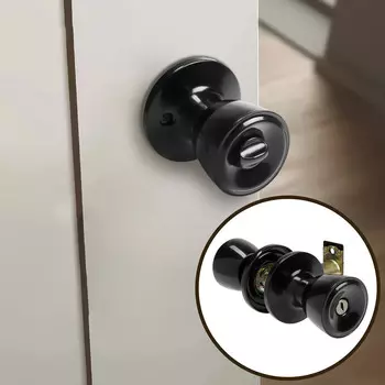 Защелка 1202, с фиксатором, глянцевая, черная