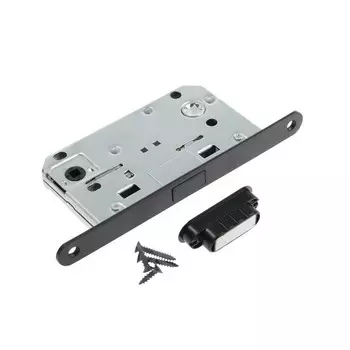 Защелка врезная магнитная lockland zlk5bl, цвет черный, м/о 96 мм