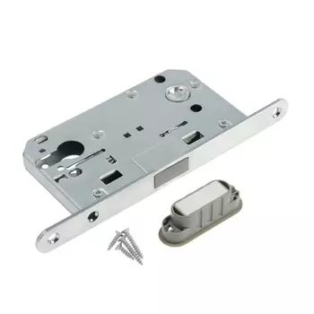 Защелка врезная магнитная lockland zlk4cp, под цилиндр, цвет хром