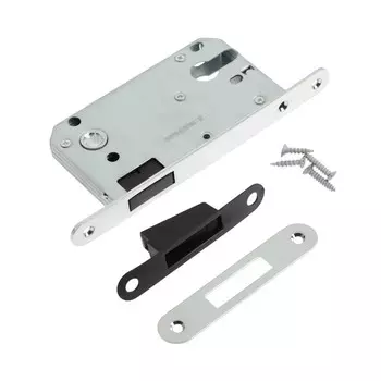 Защелка врезная магнитная lockland zlk6cp, под цилиндр, цвет хром