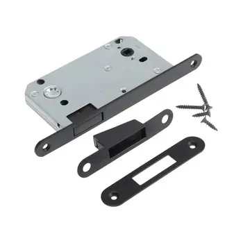 Защелка врезная магнитная lockland zlk7bl, под завертку, цвет черный