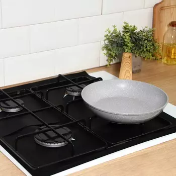 Защитное покрытие для газовой плиты доляна, 4 шт., тефлон, черное