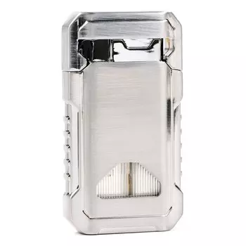 Зажигалка газовая, пьезо, серебро