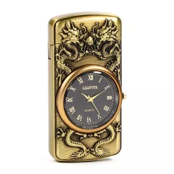 Зажигалка газовая с часами