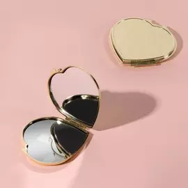 Зеркало складное, цвет золотой