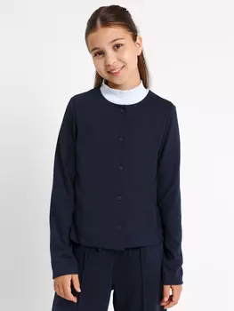 Жакет для девочек темно-синий
